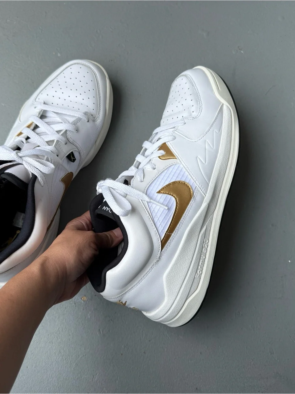 Air Jordan Stadium 90 White Metallic Gold  size 12.5